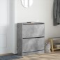 vidaXL Schuhschrank Betongrau 80x34x96,5 cm Holzwerkstoff vidaXL Schuhschrank Betongrau 80x34x96,5 cm Holzwerkstoff