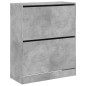 vidaXL Schuhschrank Betongrau 80x34x96,5 cm Holzwerkstoff vidaXL Schuhschrank Betongrau 80x34x96,5 cm Holzwerkstoff