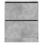 vidaXL Schuhschrank Betongrau 80x34x96,5 cm Holzwerkstoff vidaXL Schuhschrank Betongrau 80x34x96,5 cm Holzwerkstoff
