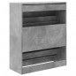 vidaXL Schuhschrank Betongrau 80x34x96,5 cm Holzwerkstoff vidaXL Schuhschrank Betongrau 80x34x96,5 cm Holzwerkstoff
