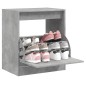 vidaXL Schuhschrank Betongrau 60x42x69 cm Holzwerkstoff vidaXL Schuhschrank Betongrau 60x42x69 cm Holzwerkstoff