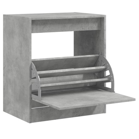 vidaXL Schuhschrank Betongrau 60x42x69 cm Holzwerkstoff