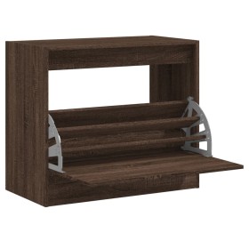 vidaXL Schuhschrank Braun Eichen-Optik 80x42x69 cm Holzwerkstoff