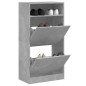 vidaXL Schuhschrank Betongrau 60x34x116 cm Holzwerkstoff vidaXL Schuhschrank Betongrau 60x34x116 cm Holzwerkstoff