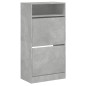 vidaXL Schuhschrank Betongrau 60x34x116 cm Holzwerkstoff vidaXL Schuhschrank Betongrau 60x34x116 cm Holzwerkstoff