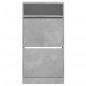 vidaXL Schuhschrank Betongrau 60x34x116 cm Holzwerkstoff vidaXL Schuhschrank Betongrau 60x34x116 cm Holzwerkstoff