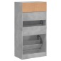 vidaXL Schuhschrank Betongrau 60x34x116 cm Holzwerkstoff vidaXL Schuhschrank Betongrau 60x34x116 cm Holzwerkstoff
