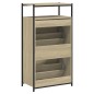vidaXL Schuhschrank Sonoma-Eiche 60x34x112 cm Holzwerkstoff vidaXL Schuhschrank Sonoma-Eiche 60x34x112 cm Holzwerkstoff
