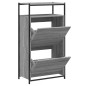 vidaXL Schuhschrank Grau Sonoma 60x34x112 cm Holzwerkstoff vidaXL Schuhschrank Grau Sonoma 60x34x112 cm Holzwerkstoff