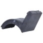 vidaXL Massage Chaiselongue mit Kissen Grau Wildleder-Optik vidaXL Massage Chaiselongue mit Kissen Grau Wildleder-Optik