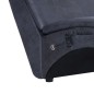 vidaXL Massage Chaiselongue mit Kissen Grau Wildleder-Optik vidaXL Massage Chaiselongue mit Kissen Grau Wildleder-Optik