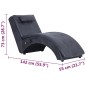 vidaXL Massage Chaiselongue mit Kissen Grau Wildleder-Optik vidaXL Massage Chaiselongue mit Kissen Grau Wildleder-Optik