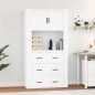 vidaXL Highboard Weiß Holzwerkstoff vidaXL Highboard Weiß Holzwerkstoff