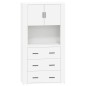 vidaXL Highboard Weiß Holzwerkstoff vidaXL Highboard Weiß Holzwerkstoff