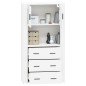 vidaXL Highboard Weiß Holzwerkstoff vidaXL Highboard Weiß Holzwerkstoff