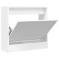 vidaXL Schuhschrank Weiß 60x21x57 cm Holzwerkstoff vidaXL Schuhschrank Weiß 60x21x57 cm Holzwerkstoff