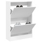 vidaXL Schuhschrank Weiß 60x21x87,5 cm Holzwerkstoff vidaXL Schuhschrank Weiß 60x21x87,5 cm Holzwerkstoff