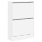 vidaXL Schuhschrank Weiß 60x21x87,5 cm Holzwerkstoff vidaXL Schuhschrank Weiß 60x21x87,5 cm Holzwerkstoff