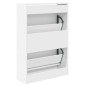 vidaXL Schuhschrank Weiß 60x21x87,5 cm Holzwerkstoff vidaXL Schuhschrank Weiß 60x21x87,5 cm Holzwerkstoff