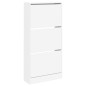 vidaXL Schuhschrank Weiß 60x21x125,5 cm Holzwerkstoff vidaXL Schuhschrank Weiß 60x21x125,5 cm Holzwerkstoff