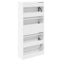 vidaXL Schuhschrank Weiß 60x21x125,5 cm Holzwerkstoff vidaXL Schuhschrank Weiß 60x21x125,5 cm Holzwerkstoff
