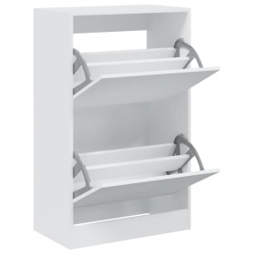 vidaXL Schuhschrank Weiß 60x34x96,5 cm Holzwerkstoff