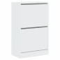 vidaXL Schuhschrank Weiß 60x34x96,5 cm Holzwerkstoff