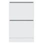 vidaXL Schuhschrank Weiß 60x34x96,5 cm Holzwerkstoff