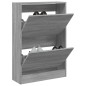 vidaXL Schuhschrank Grau Sonoma 60x21x87,5 cm Holzwerkstoff vidaXL Schuhschrank Grau Sonoma 60x21x87,5 cm Holzwerkstoff