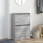 vidaXL Schuhschrank Grau Sonoma 60x21x87,5 cm Holzwerkstoff vidaXL Schuhschrank Grau Sonoma 60x21x87,5 cm Holzwerkstoff