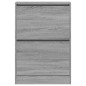 vidaXL Schuhschrank Grau Sonoma 60x21x87,5 cm Holzwerkstoff vidaXL Schuhschrank Grau Sonoma 60x21x87,5 cm Holzwerkstoff