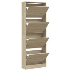 vidaXL Schuhschrank Sonoma-Eiche 60x21x163,5 cm Holzwerkstoff