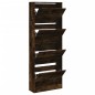 vidaXL Schuhschrank Räuchereiche 60x21x163,5 cm Holzwerkstoff vidaXL Schuhschrank Räuchereiche 60x21x163,5 cm Holzwerkstoff