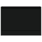 vidaXL Schuhschrank Schwarz 80x21x57 cm Holzwerkstoff