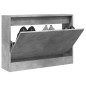 vidaXL Schuhschrank Betongrau 80x21x57 cm Holzwerkstoff vidaXL Schuhschrank Betongrau 80x21x57 cm Holzwerkstoff