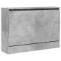 vidaXL Schuhschrank Betongrau 80x21x57 cm Holzwerkstoff vidaXL Schuhschrank Betongrau 80x21x57 cm Holzwerkstoff