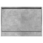 vidaXL Schuhschrank Betongrau 80x21x57 cm Holzwerkstoff vidaXL Schuhschrank Betongrau 80x21x57 cm Holzwerkstoff