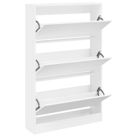 vidaXL Schuhschrank Weiß 80x21x125,5 cm Holzwerkstoff