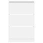 vidaXL Schuhschrank Weiß 80x21x125,5 cm Holzwerkstoff vidaXL Schuhschrank Weiß 80x21x125,5 cm Holzwerkstoff