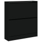 vidaXL Schuhschrank Schwarz 80x21x87,5 cm Holzwerkstoff vidaXL Schuhschrank Schwarz 80x21x87,5 cm Holzwerkstoff