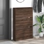 vidaXL Schuhschrank Braun Eichen-Optik 80x21x125,5 cm Holzwerkstoff vidaXL Schuhschrank Braun Eichen-Optik 80x21x125,5 cm Holzwerkstoff