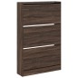 vidaXL Schuhschrank Braun Eichen-Optik 80x21x125,5 cm Holzwerkstoff vidaXL Schuhschrank Braun Eichen-Optik 80x21x125,5 cm Holzwerkstoff