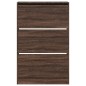 vidaXL Schuhschrank Braun Eichen-Optik 80x21x125,5 cm Holzwerkstoff vidaXL Schuhschrank Braun Eichen-Optik 80x21x125,5 cm Holzwerkstoff