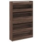 vidaXL Schuhschrank Braun Eichen-Optik 80x21x125,5 cm Holzwerkstoff vidaXL Schuhschrank Braun Eichen-Optik 80x21x125,5 cm Holzwerkstoff