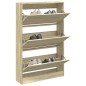 vidaXL Schuhschrank Sonoma-Eiche 80x21x125,5 cm Holzwerkstoff vidaXL Schuhschrank Sonoma-Eiche 80x21x125,5 cm Holzwerkstoff