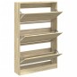vidaXL Schuhschrank Sonoma-Eiche 80x21x125,5 cm Holzwerkstoff vidaXL Schuhschrank Sonoma-Eiche 80x21x125,5 cm Holzwerkstoff