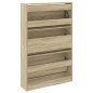 vidaXL Schuhschrank Sonoma-Eiche 80x21x125,5 cm Holzwerkstoff vidaXL Schuhschrank Sonoma-Eiche 80x21x125,5 cm Holzwerkstoff