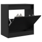 vidaXL Schuhschrank Schwarz 60x34x63,5 cm Holzwerkstoff vidaXL Schuhschrank Schwarz 60x34x63,5 cm Holzwerkstoff