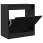 vidaXL Schuhschrank Schwarz 60x34x63,5 cm Holzwerkstoff vidaXL Schuhschrank Schwarz 60x34x63,5 cm Holzwerkstoff