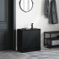 vidaXL Schuhschrank Schwarz 60x34x63,5 cm Holzwerkstoff vidaXL Schuhschrank Schwarz 60x34x63,5 cm Holzwerkstoff